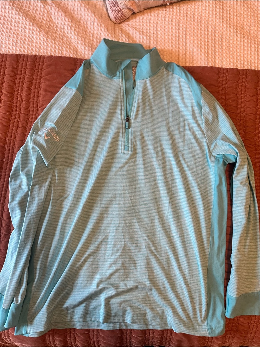 Callaway Golf Long Sleeve Soft Touch Block 1/4 Zip NWOT